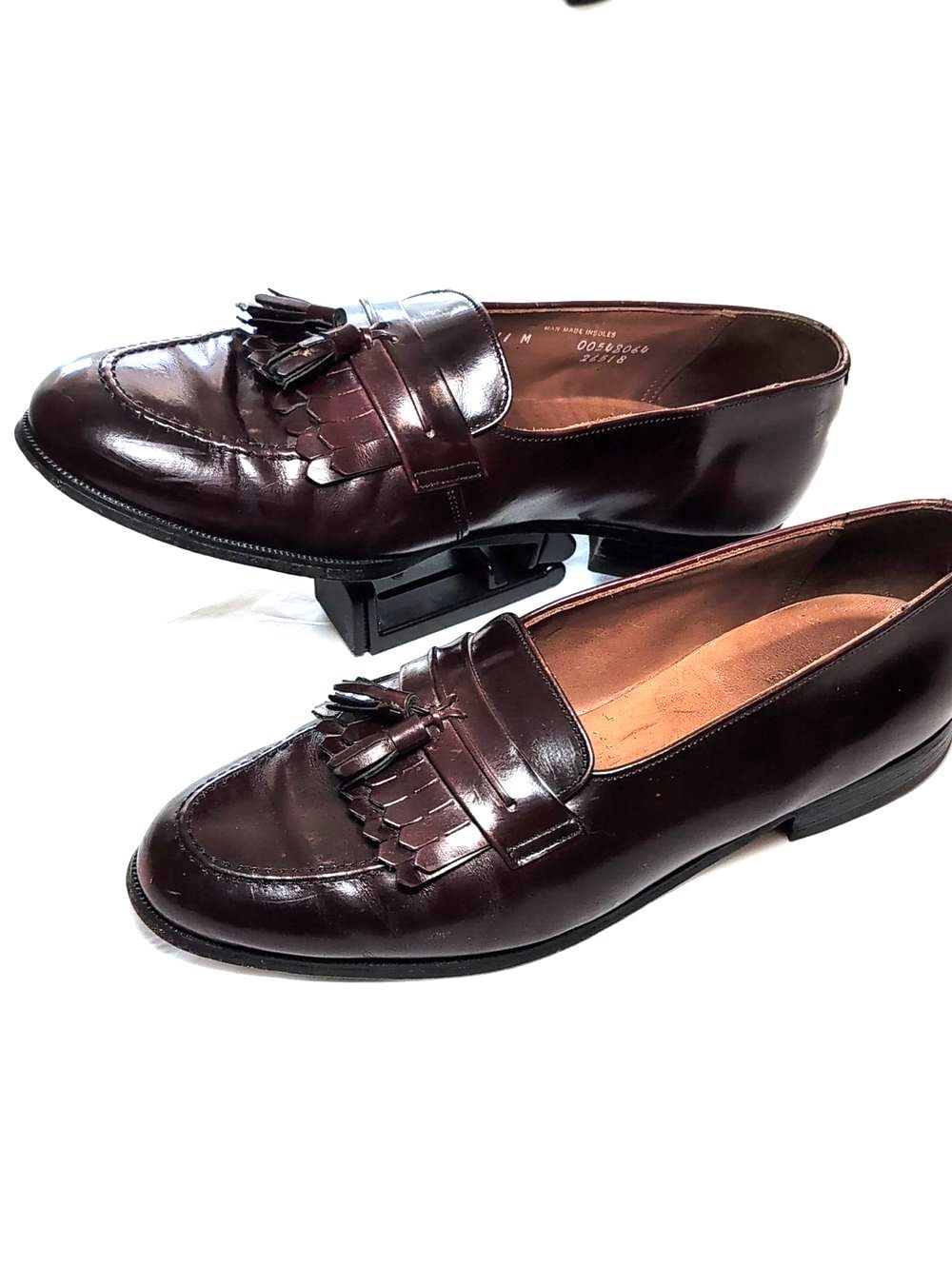 Bostonian Men’s Tassel Kiltie Loafers - Burgundy Brown